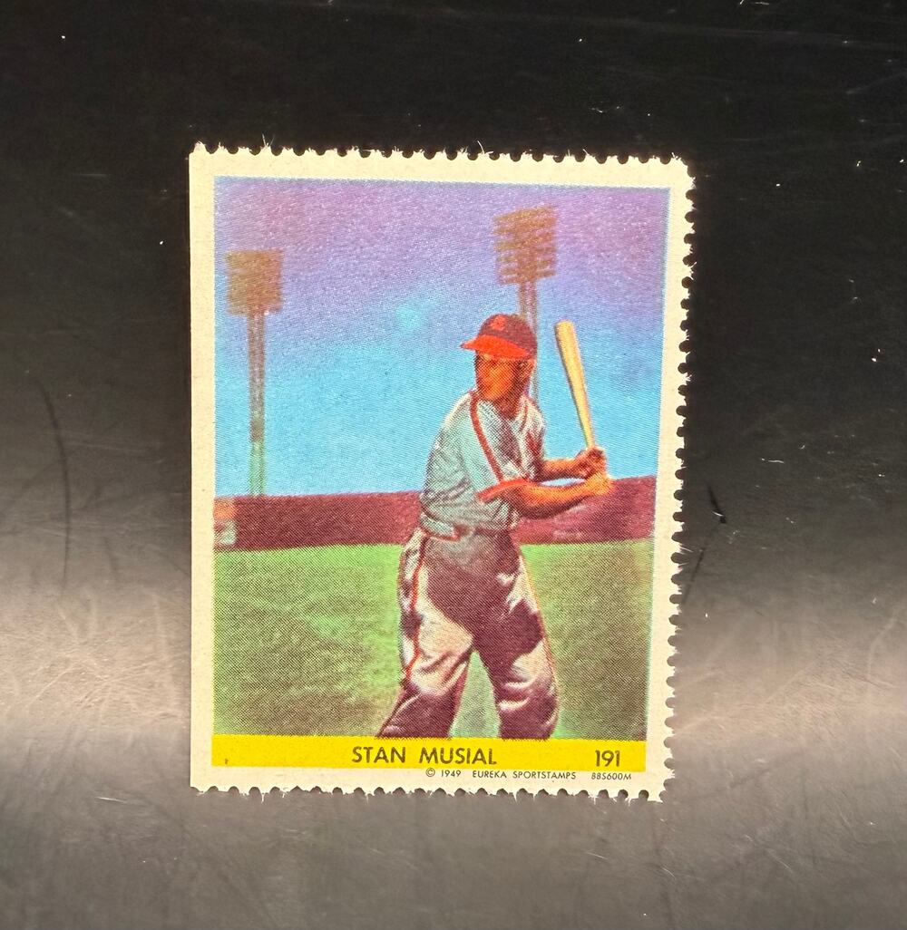 RARE 1949 Eureka Stamps Stan Musial St. Louis Cardinals HOF MLB Stan the Man